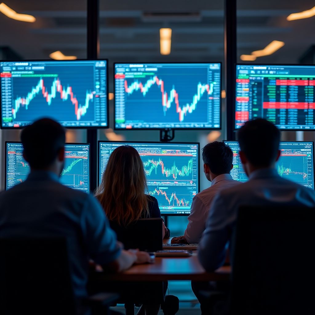 Equipo en análisis de mercado